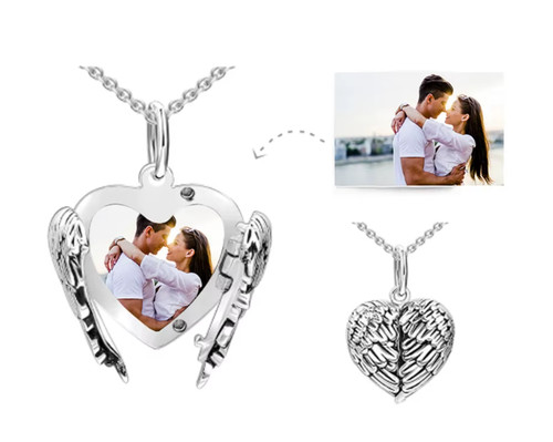 Collana con foto cuore - collana, a