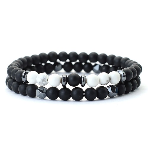 Bracciale pietra onice - 2x,
