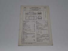 FIAT 1800 B BERLINA TIPO 112 B SCHEDA DI OMOLOGAZIONE DGM 1961 (55)