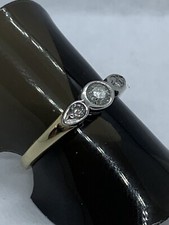 Anello in oro giallo e bianco