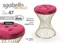 POUF SGABELLO ROSSO