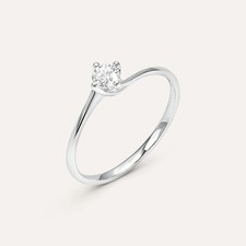 ANELLO SOLITARIO IN ORO 18