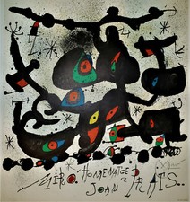 JOAN MIRO 1972 Litografia