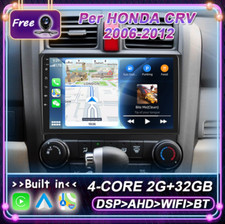 4-CORE Per HONDA CRV 2006-2012 Navi Android 14 CarPlay Autoradio GPS 2+32GB DAB+