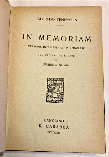 Poesie alfredo tennyson - tennyson, in