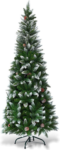 Albero natale innevato - albero,