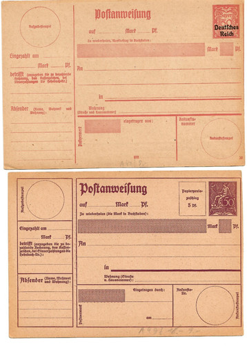 Vagli postali - dr:,