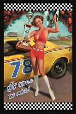 Targa in legno 20x30 pin up