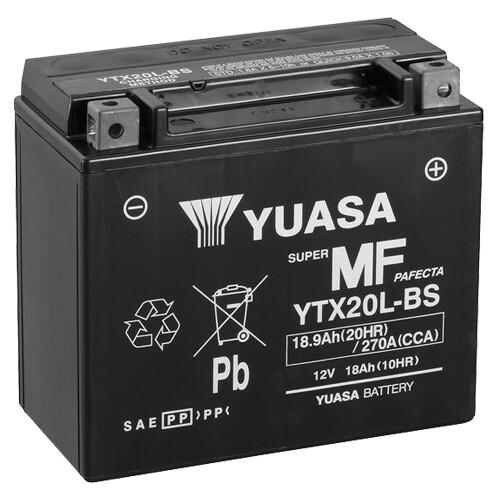 Batteria moto yuasa ytx20l - batteria,