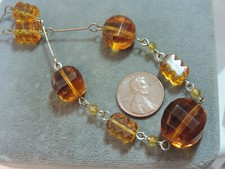 Collana Vintage In Vetro Ceco