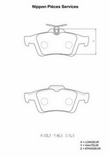 Kit pastiglie freno PER Peugeot 508 SW I 2.0 HDi 103 KW 140 CV