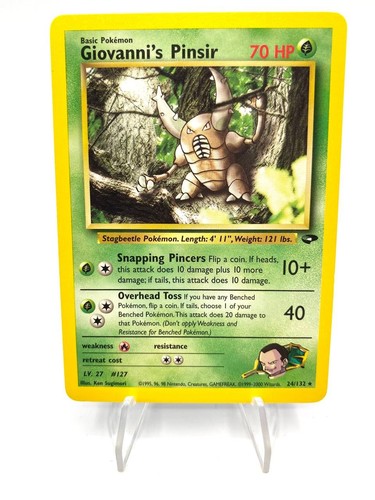 Carta pokemon set gym - carta,