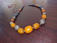 Collana Etnica Ambra Argento