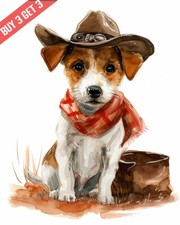 Jack Russell Terrier in a