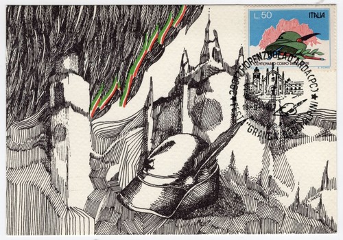 1977 italia alpini festa - alpini, "festa
