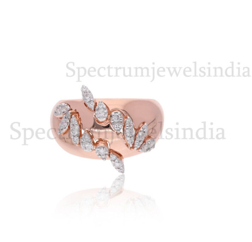 Anello cupola con - con, diamanti