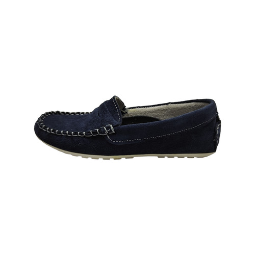 Mocassino neonato scamosciato