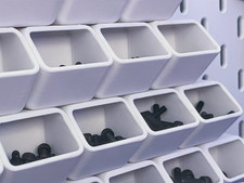 Sistema contenitore modulare Skådis - scatola portaoggetti Pegboard compatibile IKEA Skadis