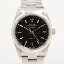 Rolex Air-King 14000 AT quadrante nero 1 collegamento aggiuntivo