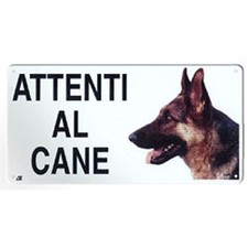 Pets TARGA ATTENTI AL CANE