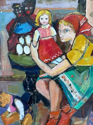 Ancien tableau expressionniste - ancien,