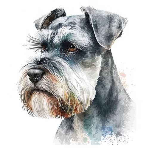 Adesivi auto schnauzer - adesivi, nano
