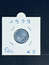 MONETA   REPUBBLICA ITALIANA  2 LIRE 1959 FIOR DI CONIO