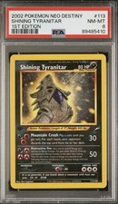 carta pokemon gradata psa 8 shining Tyranitar first edition no charizard