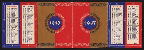 Calendario 1947 - 1947,,