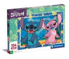 Clementoni- Disney Stitch Supercolor Stitch-104 Pezzi Bambini 6 Anni, Puzzle Car