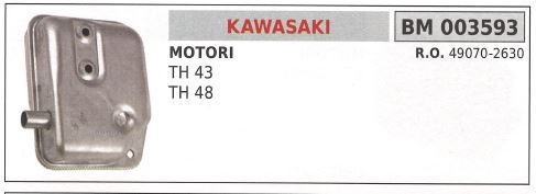 Marmitta kawasaki tagliasiepe - marmitta,