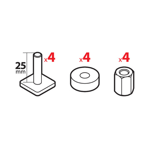 Set adattatori porta sci