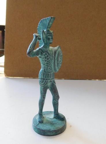 Statuina bronzo guerriero - statuina, in