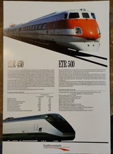 Poster Manifesto Treno ETR 450 500 FS Ferrovie