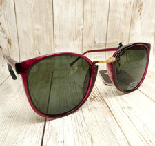 Occhiali da sole VINTAGE Riviera Eyewear bordeaux rotondi UV 6631 - NUOVI, VECCHIO MAGAZZINO