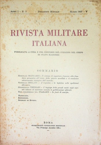 Rivista militare italiana - :, a