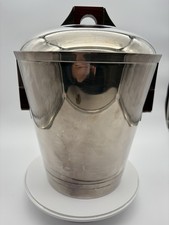 Secchiello ghiaccio vintage italiano in ottone placcato argento - Giuliano Bossi per El de Uberti