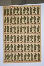 Soldatini di carta MARCA STELLA foglio n.44 Alpini 1920 circa