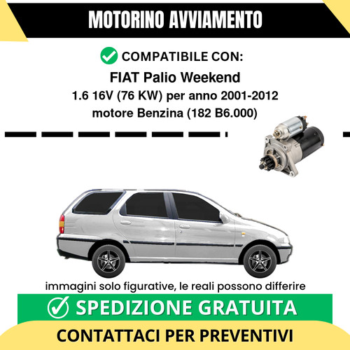 Motorino avviamento fiat palio - avviamento,
