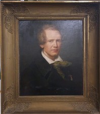 Dipinto Olio Su Tela. Ritratto