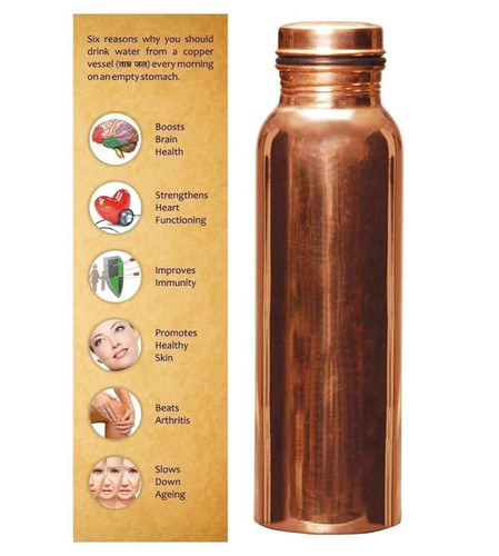 34oz pure copper water bottle - 34oz,