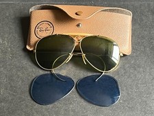 Ray-Ban RB3138 001 58-09 Occhiali da Sole - Oro/Verde anni 70