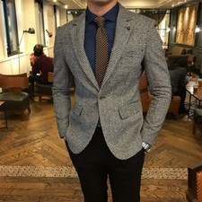 Hommes Pied-de-Poule Costume