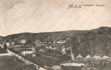 1916 CORMONS Panorama del Paese Gorizia Cartolina animata