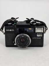 Minolta Hi-Matic AF-D fotocamera punta e scatta pellicola 35 mm GIAPPONE