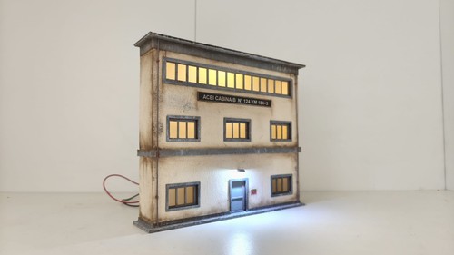 Plastico diorama edificio