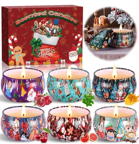 6pz candele profumate - candele, regalo