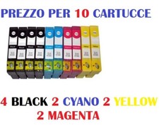 10 CARTUCCE PER EPSON SX105 SX110 SX115 SX200 SX205 CARTUCCIA COMPATIBILE    