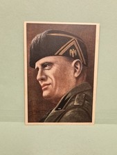 CARTOLINA D'EPOCA SECONDA GUERRA BENITO MUSSOLINI PIZXI & PIZIO MILANO 