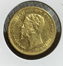 1859 ITALY GOLD 20 LIRA  .1867